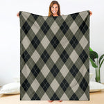 Diamond Shapes Argyle Pattern Print Blanket