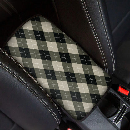 Diamond Shapes Argyle Pattern Print Car Center Console Cover