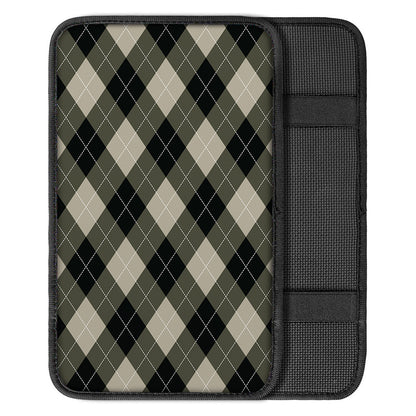 Diamond Shapes Argyle Pattern Print Car Center Console Cover