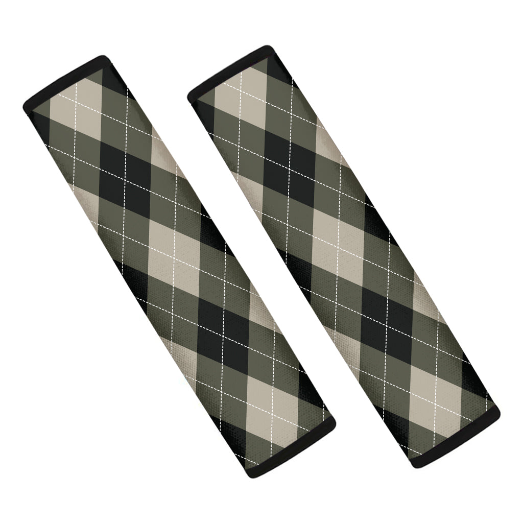 Diamond Shapes Argyle Pattern Print Car Seat Belt Covers