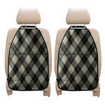 Diamond Shapes Argyle Pattern Print Car Seat Organizers