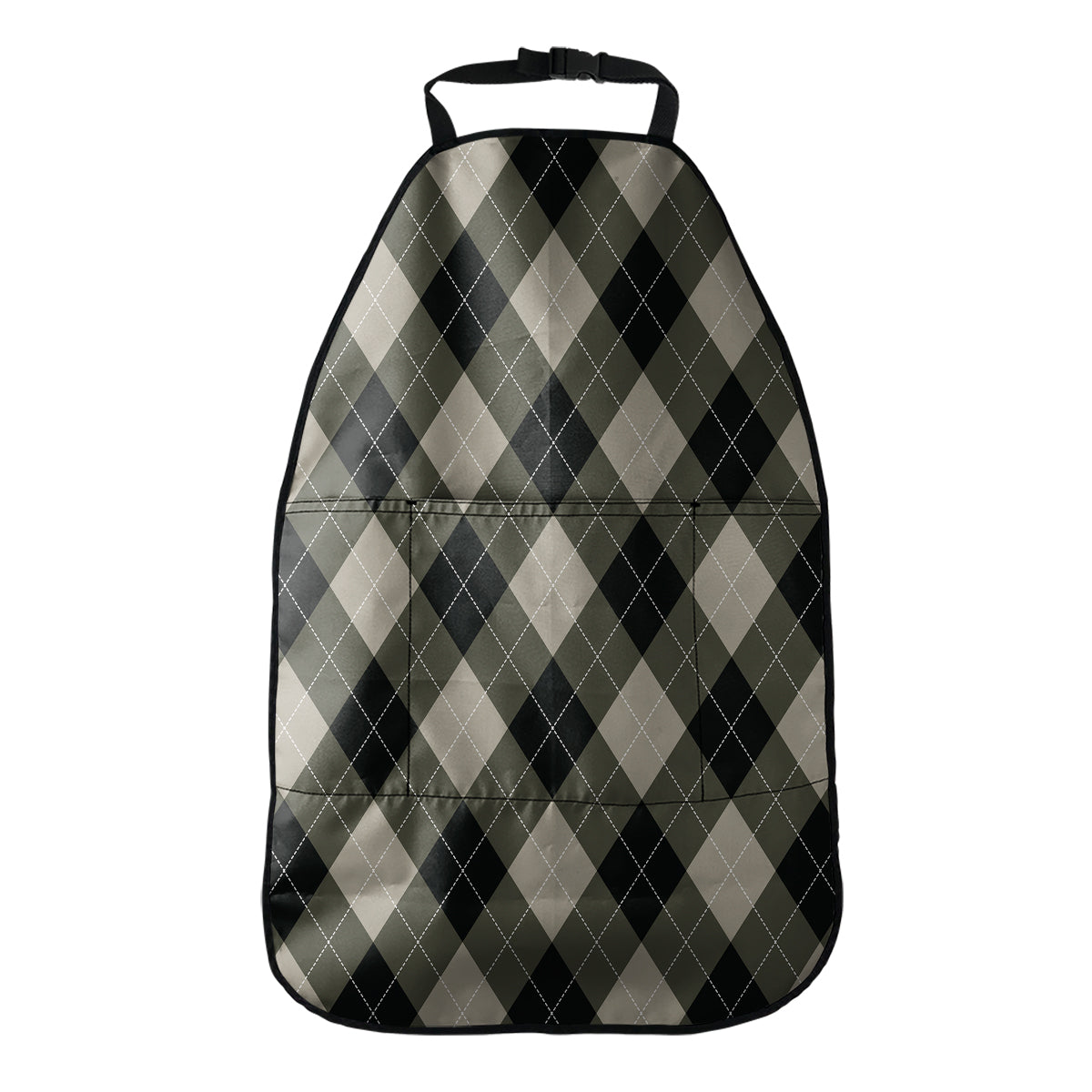 Diamond Shapes Argyle Pattern Print Car Seat Organizers