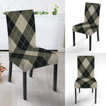 Diamond Shapes Argyle Pattern Print Dining Chair Slipcover