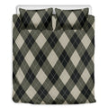 Diamond Shapes Argyle Pattern Print Duvet Cover Bedding Set