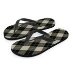 Diamond Shapes Argyle Pattern Print Flip Flops