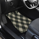 Diamond Shapes Argyle Pattern Print Front and Back Car Floor Mats