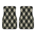 Diamond Shapes Argyle Pattern Print Front Car Floor Mats