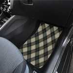 Diamond Shapes Argyle Pattern Print Front Car Floor Mats