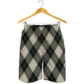 Diamond Shapes Argyle Pattern Print Men's Shorts