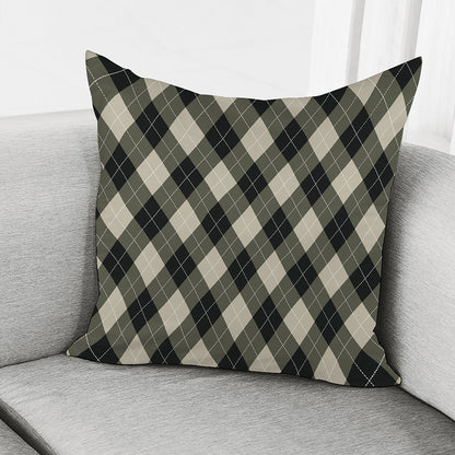 Diamond Shapes Argyle Pattern Print Pillow Cover