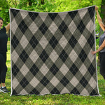 Diamond Shapes Argyle Pattern Print Quilt