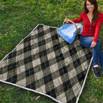 Diamond Shapes Argyle Pattern Print Quilt