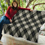 Diamond Shapes Argyle Pattern Print Quilt