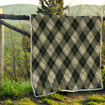 Diamond Shapes Argyle Pattern Print Quilt
