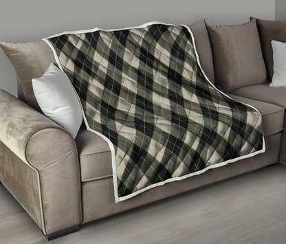 Diamond Shapes Argyle Pattern Print Quilt