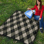 Diamond Shapes Argyle Pattern Print Quilt