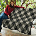 Diamond Shapes Argyle Pattern Print Quilt