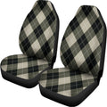 Diamond Shapes Argyle Pattern Print Universal Fit Car Seat Covers