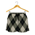 Diamond Shapes Argyle Pattern Print Women's Shorts