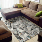 Diamond Texture Print Area Rug