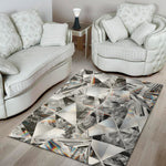 Diamond Texture Print Area Rug
