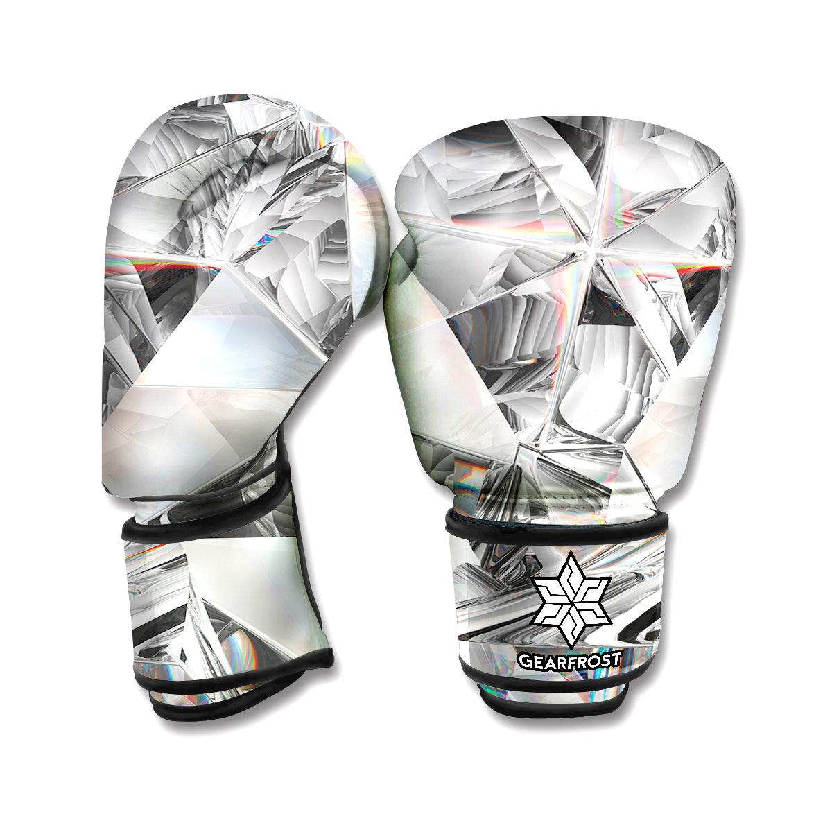 Diamond Texture Print Boxing Gloves