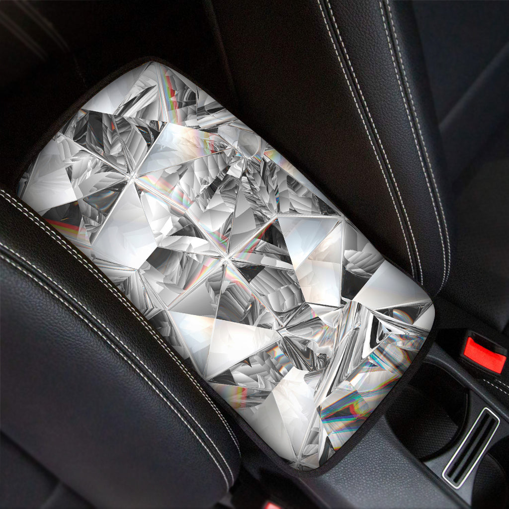 Diamond Texture Print Car Center Console Cover