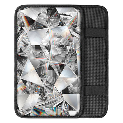Diamond Texture Print Car Center Console Cover