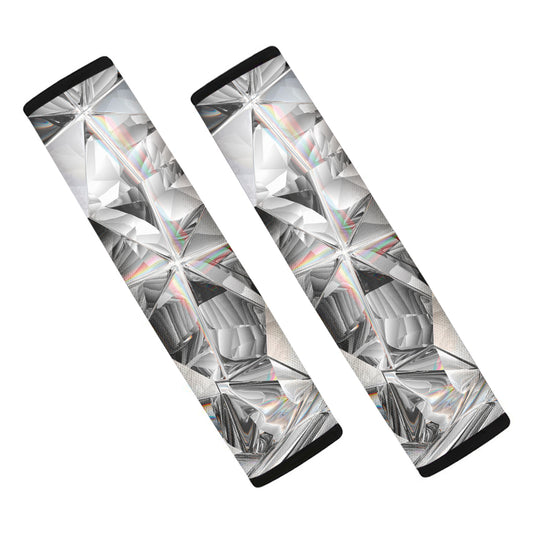 Diamond Texture Print Car Seat Belt Covers