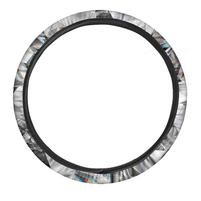 Diamond Texture Print Car Steering Wheel Cover