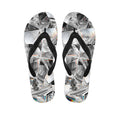Diamond Artwork Print Flip Flops