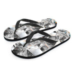 Diamond Texture Print Flip Flops