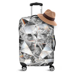 Diamond Texture Print Luggage Cover