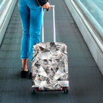 Diamond Texture Print Luggage Cover