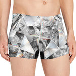Diamond Texture Print Men's Boxer Briefs
