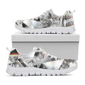 Diamond Artwork Print White Running Shoes