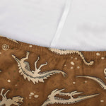 Dino Skeleton Fossil Pattern Print Sofa Cover