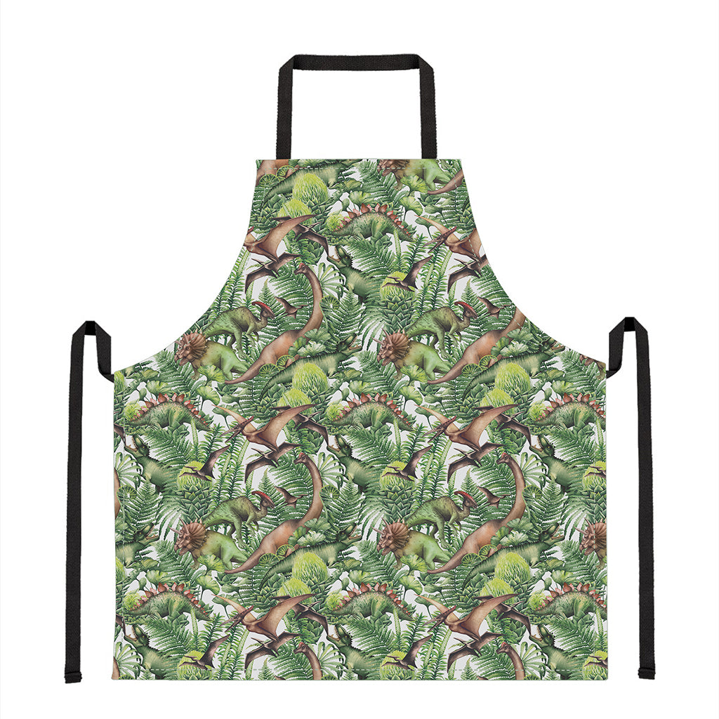 Dinosaur And Prehistoric Plants Print Apron