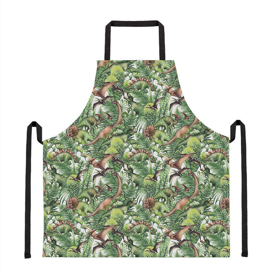 Dinosaur And Prehistoric Plants Print Apron