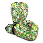 Dinosaur And Prehistoric Plants Print Boxing Gloves