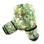 Dinosaur And Prehistoric Plants Print Boxing Gloves