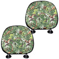 Dinosaur And Prehistoric Plants Print Car Headrest Covers