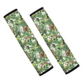 Dinosaur And Prehistoric Plants Print Car Seat Belt Covers