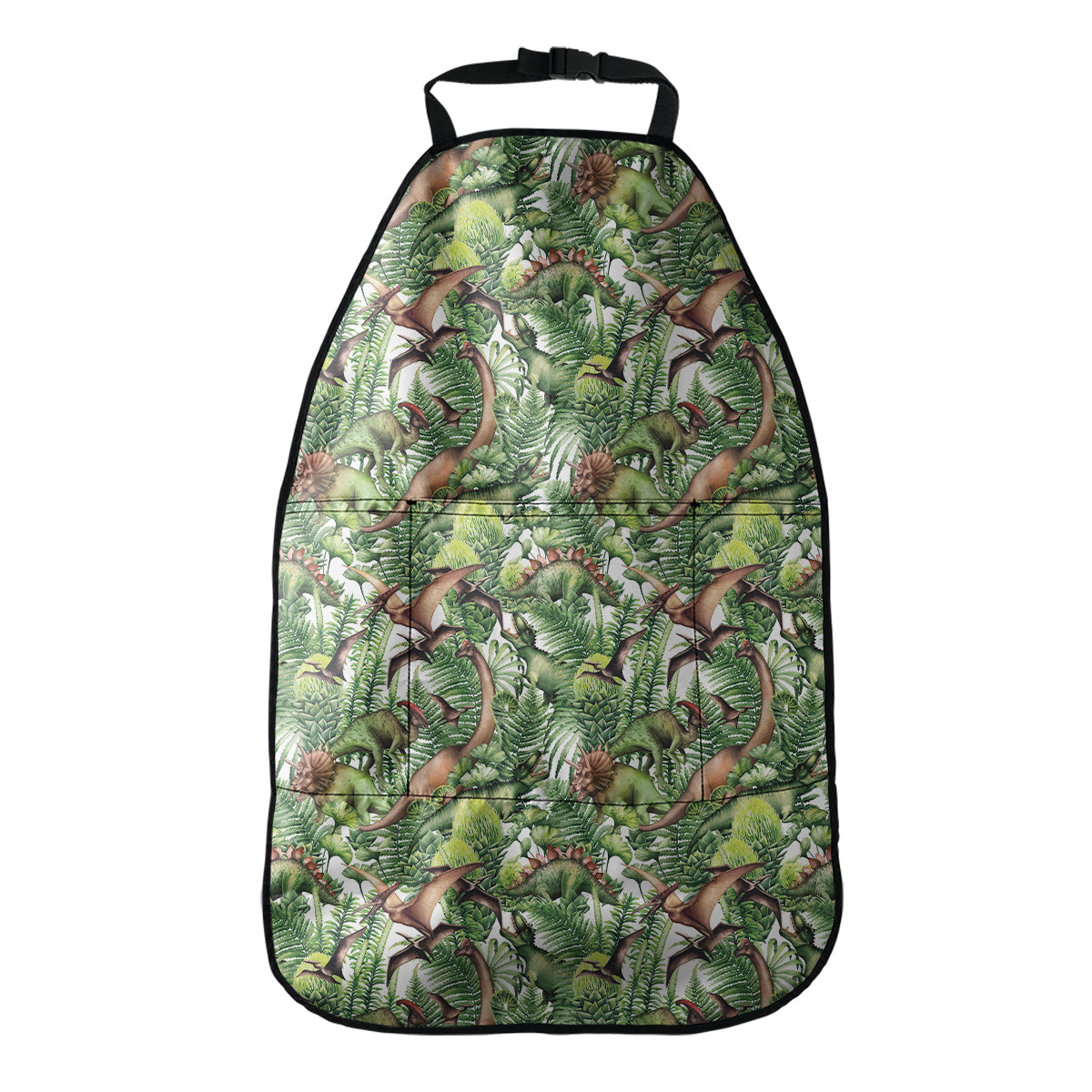 Dinosaur And Prehistoric Plants Print Car Seat Organizers