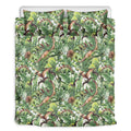 Dinosaur And Prehistoric Plants Print Duvet Cover Bedding Set