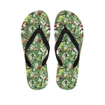 Dinosaur And Prehistoric Plants Print Flip Flops