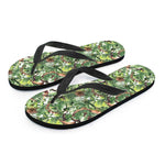 Dinosaur And Prehistoric Plants Print Flip Flops