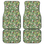 Dinosaur And Prehistoric Plants Print Front and Back Car Floor Mats
