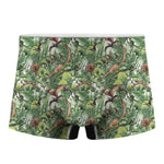 Dinosaur And Prehistoric Plants Print Men's Boxer Briefs