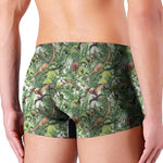 Dinosaur And Prehistoric Plants Print Men's Boxer Briefs